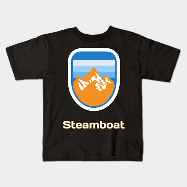 Steamboat Colorado Kids T-Shirt by jutulen